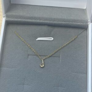 Zoe Lev Mini Diamond Initial J Necklace